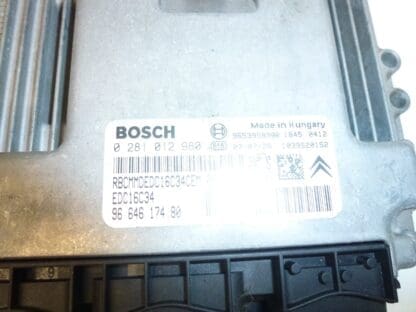 ECU Bosch EDC16C34 Citroën Peugeot 0281012980 9664617480