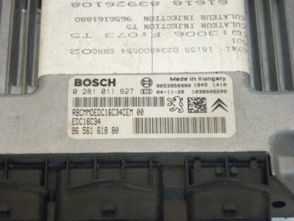 ECU Bosch EDC16C34 Citroën Peugeot 0281011627 1940WZ