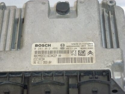 ECU Bosch EDC16C34 Citroën 0281012466 9661135380 1939GX