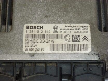 Bosch EDC16C34 1.6 HDI блок за управление 0281012619 9661023980