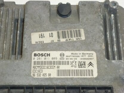 ECU Bosch EDC16C3 1.4 HDI 0281011089 9653202580